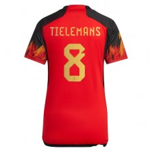 Belgien Youri Tielemans #8 Hemmatröja Dam VM 2022 Korta ärmar